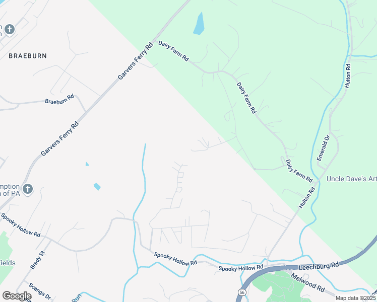 map of restaurants, bars, coffee shops, grocery stores, and more near 40 Golden Ridge Lane in New Kensington