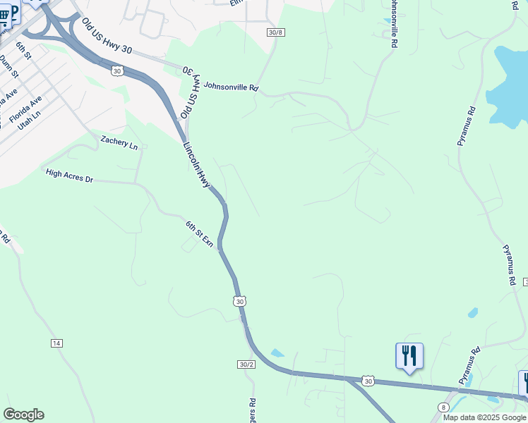 map of restaurants, bars, coffee shops, grocery stores, and more near 359 Boyce Dr in Chester