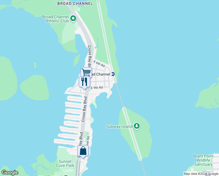 map of restaurants, bars, coffee shops, grocery stores, and more near 934 Lanark Road in Queens