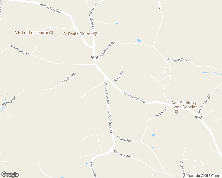 map of restaurants, bars, coffee shops, grocery stores, and more near 3577 Willow Run Road in Kempton