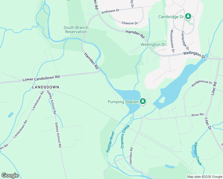 map of restaurants, bars, coffee shops, grocery stores, and more near 312 Hamden Road in Franklin Township