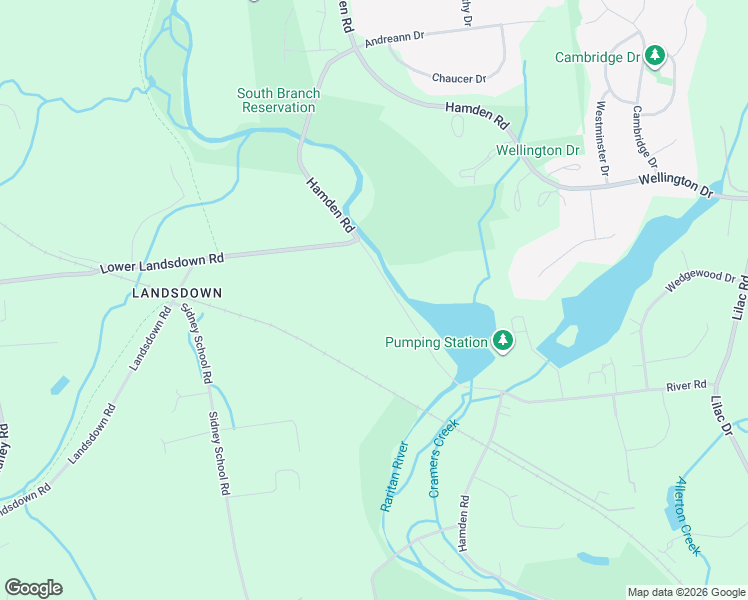 map of restaurants, bars, coffee shops, grocery stores, and more near 312 Hamden Road in Franklin Township