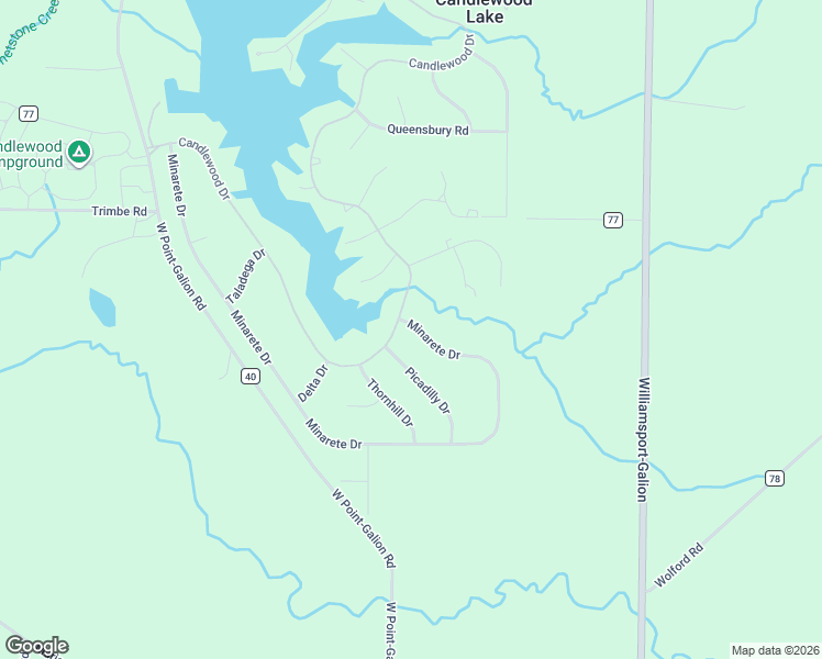 map of restaurants, bars, coffee shops, grocery stores, and more near 201 Candlewood Drive in Mount Gilead