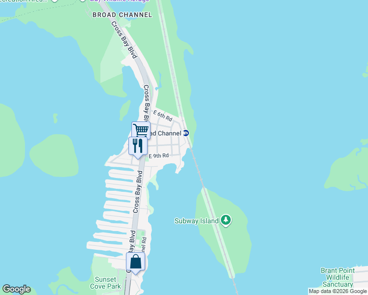 map of restaurants, bars, coffee shops, grocery stores, and more near 934 Lanark Road in Queens