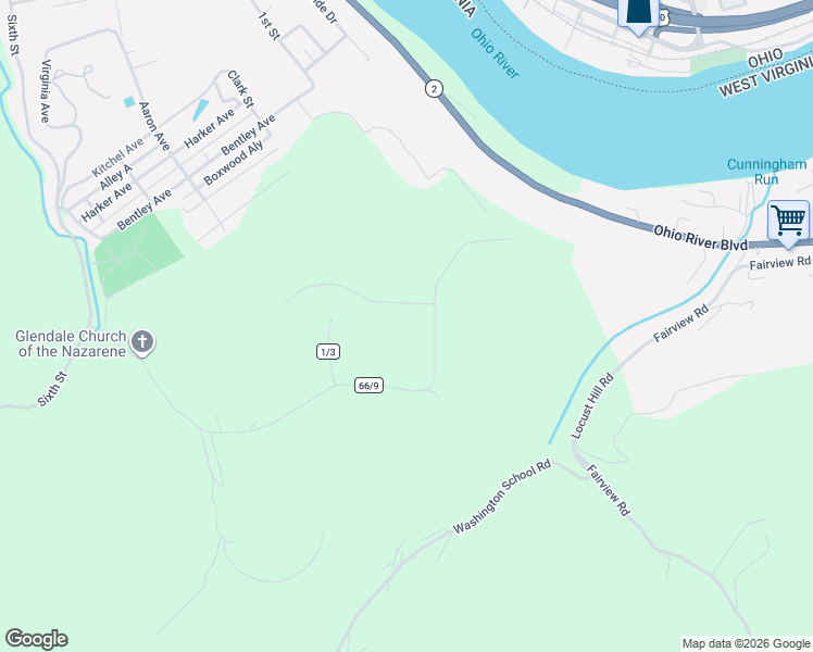 map of restaurants, bars, coffee shops, grocery stores, and more near 927 Glendale Rd in New Cumberland