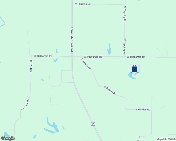 map of restaurants, bars, coffee shops, grocery stores, and more near 6811 South Gerdes Road in Mapleton