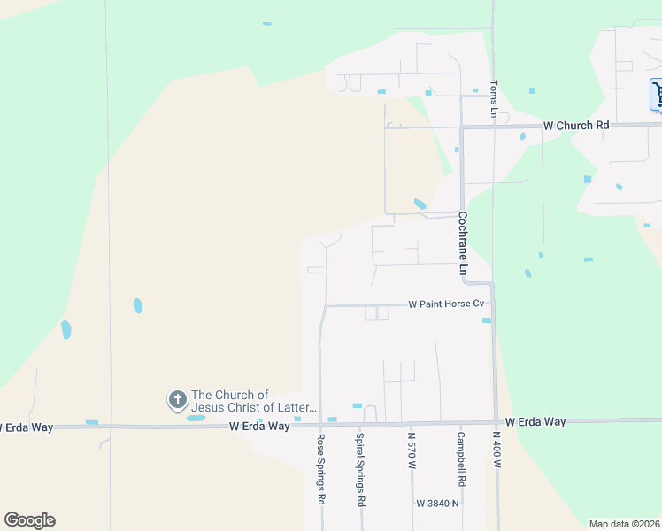 map of restaurants, bars, coffee shops, grocery stores, and more near 4342 Rose Springs Road in Erda