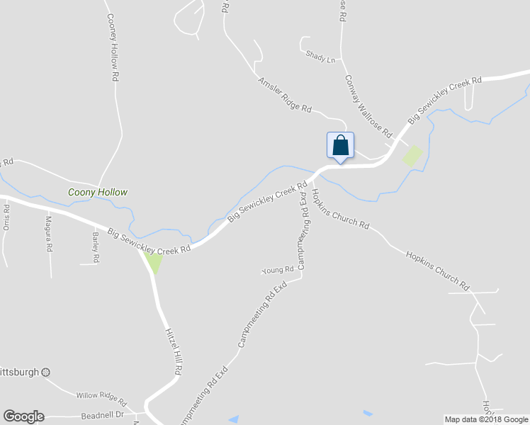map of restaurants, bars, coffee shops, grocery stores, and more near 1944 Big Sewickley Creek Road in Sewickley