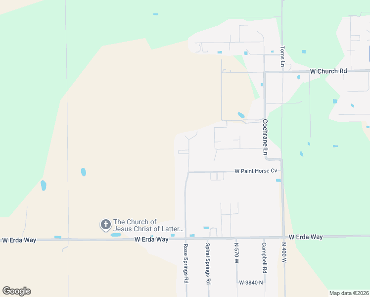map of restaurants, bars, coffee shops, grocery stores, and more near 4342 Rose Springs Road in Erda