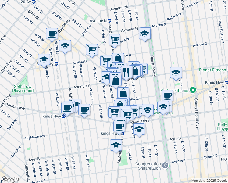 map of restaurants, bars, coffee shops, grocery stores, and more near in Brooklyn