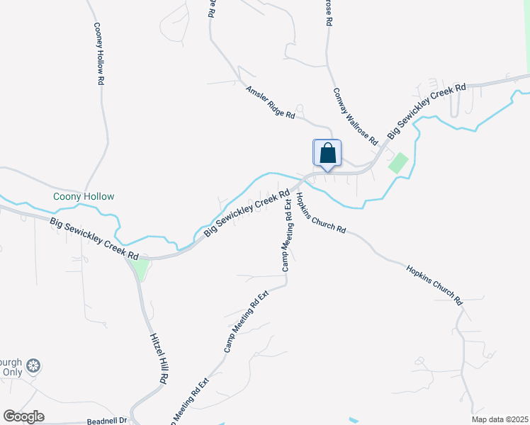 map of restaurants, bars, coffee shops, grocery stores, and more near 1944 Big Sewickley Creek Road in Sewickley