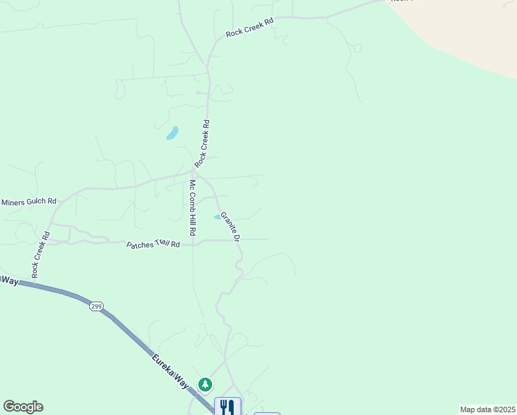 map of restaurants, bars, coffee shops, grocery stores, and more near 15150 Maverick Drive in Shasta