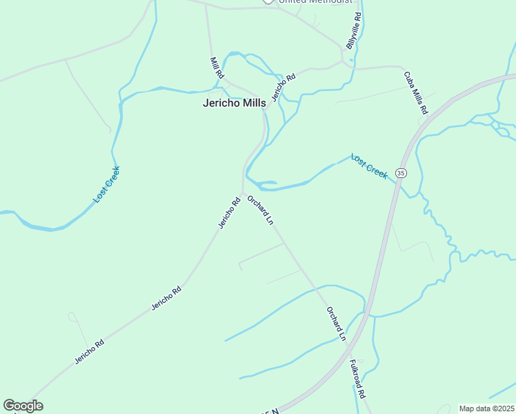 map of restaurants, bars, coffee shops, grocery stores, and more near 551 Orchard Lane in Mifflintown