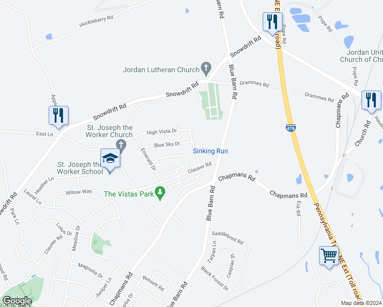 map of restaurants, bars, coffee shops, grocery stores, and more near 1836 Majestic Drive in Orefield