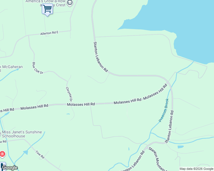 map of restaurants, bars, coffee shops, grocery stores, and more near 1 Fawn Ridge Road in Lebanon