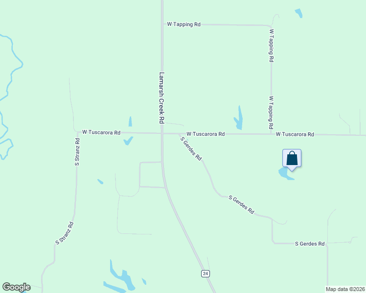 map of restaurants, bars, coffee shops, grocery stores, and more near 6811 South Gerdes Road in Mapleton