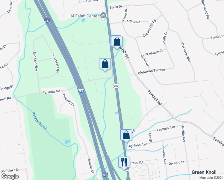 map of restaurants, bars, coffee shops, grocery stores, and more near 775 Route 202/206 in Bridgewater