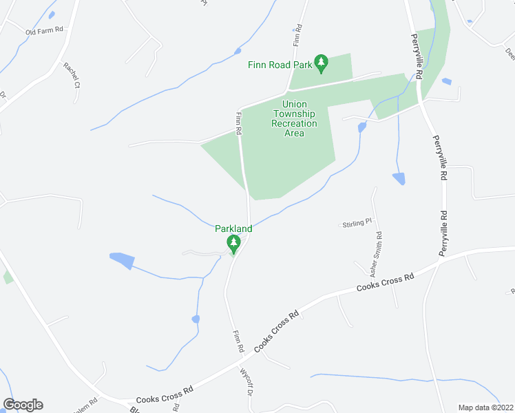 map of restaurants, bars, coffee shops, grocery stores, and more near 20 Finn Road in Union Township