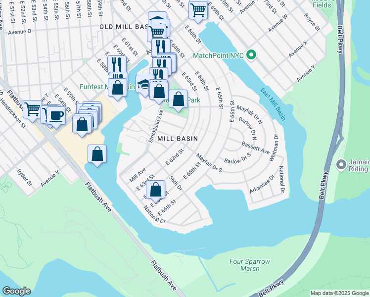 map of restaurants, bars, coffee shops, grocery stores, and more near in Brooklyn