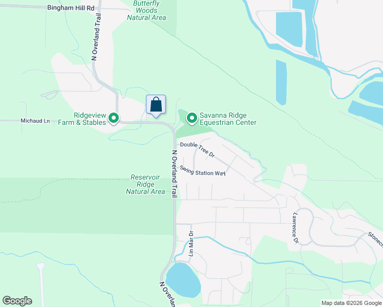 map of restaurants, bars, coffee shops, grocery stores, and more near 1521 Wagon Tongue Drive in Fort Collins