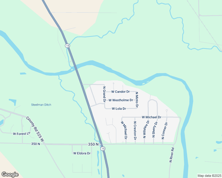 map of restaurants, bars, coffee shops, grocery stores, and more near 4417 North Lila Court in Marion