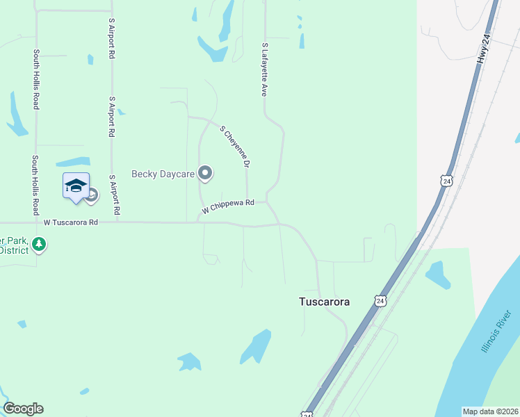 map of restaurants, bars, coffee shops, grocery stores, and more near 4904 West Chippewa Road in Peoria