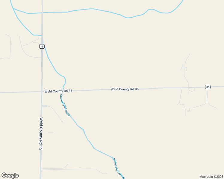 map of restaurants, bars, coffee shops, grocery stores, and more near County Road 86 in Fort Collins