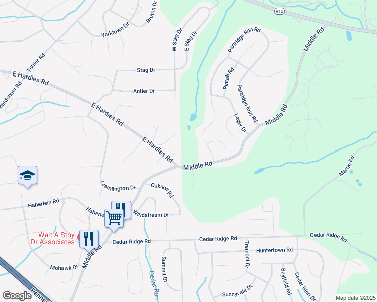 map of restaurants, bars, coffee shops, grocery stores, and more near 213 Lawrence Court in Gibsonia