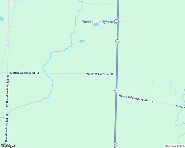 map of restaurants, bars, coffee shops, grocery stores, and more near 3946 Township Road 61 in Mount Gilead