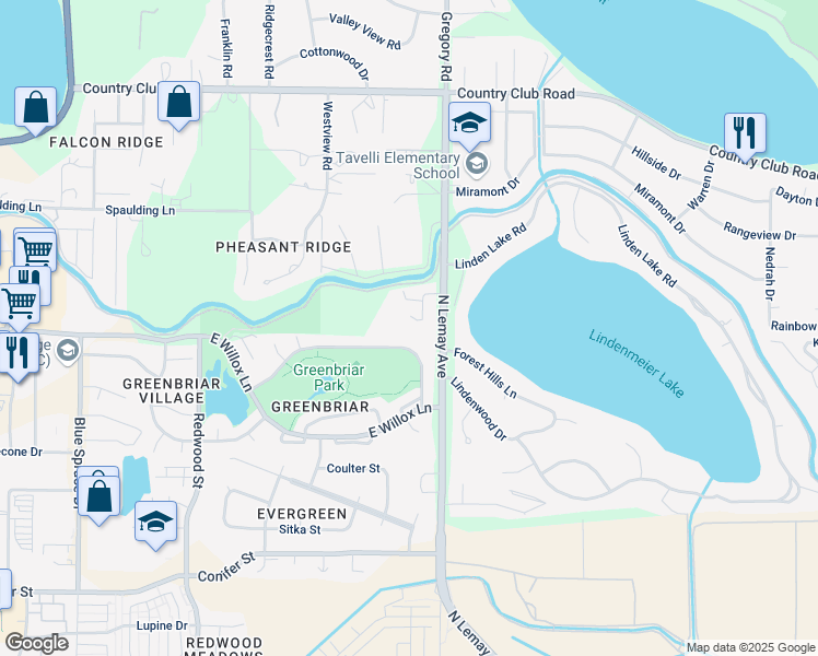 map of restaurants, bars, coffee shops, grocery stores, and more near 1026 Linden Gate Court in Fort Collins