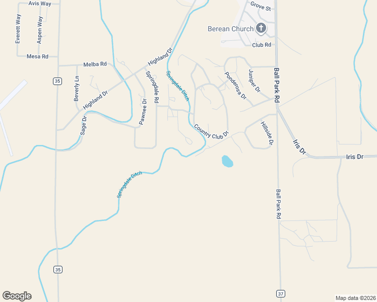 map of restaurants, bars, coffee shops, grocery stores, and more near 512 Springdale Road in Sterling