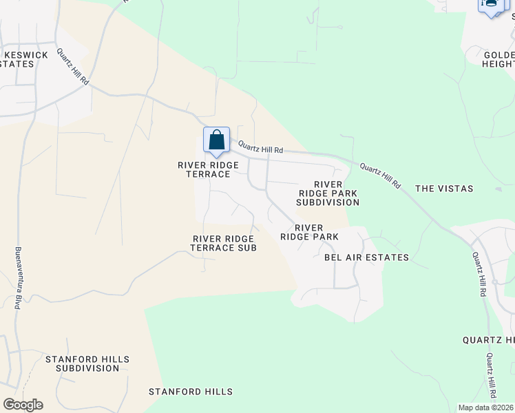 map of restaurants, bars, coffee shops, grocery stores, and more near 3458 Americana Way in Redding