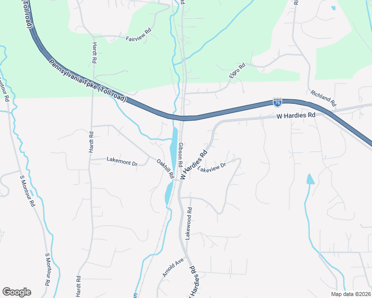 map of restaurants, bars, coffee shops, grocery stores, and more near 5142 Gibson Road in Gibsonia