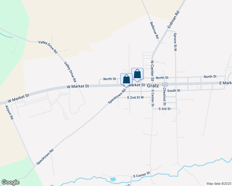 map of restaurants, bars, coffee shops, grocery stores, and more near 301 Oakdale Road in Gratz