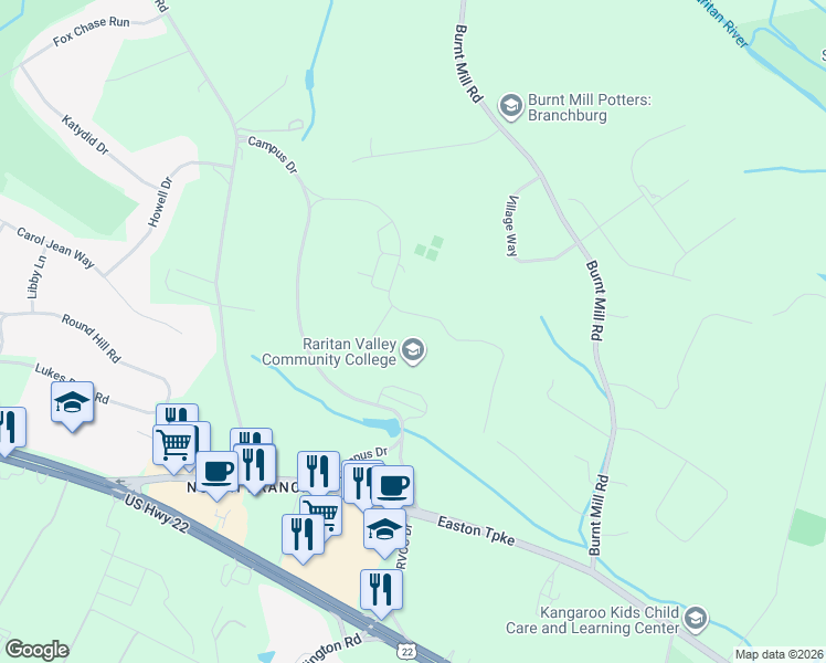 map of restaurants, bars, coffee shops, grocery stores, and more near 118 Lamington Road in Somerville