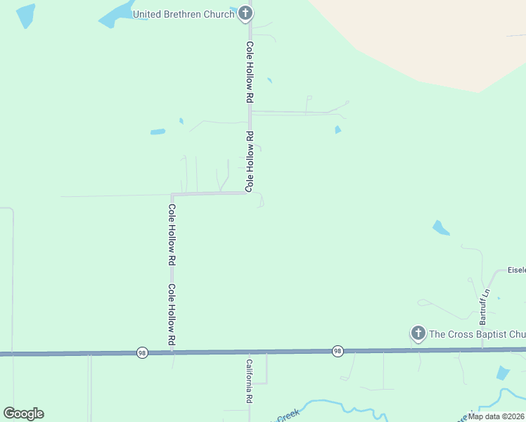 map of restaurants, bars, coffee shops, grocery stores, and more near 3661 Cole Hollow Road in Pekin