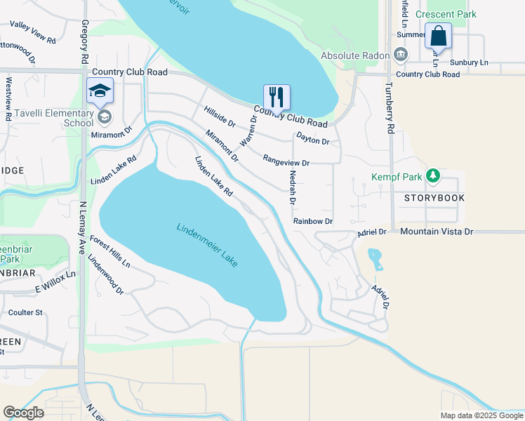 map of restaurants, bars, coffee shops, grocery stores, and more near 1616 Linden Lake Road in Fort Collins