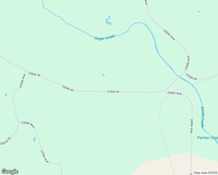 map of restaurants, bars, coffee shops, grocery stores, and more near 2385 235th Street in Donnellson