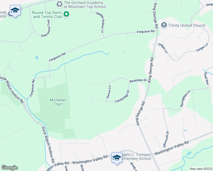 map of restaurants, bars, coffee shops, grocery stores, and more near 19 Berkshire Drive in Warren