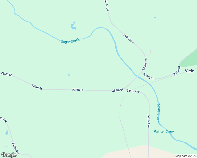 map of restaurants, bars, coffee shops, grocery stores, and more near 2405 235th Street in Donnellson