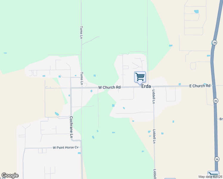 map of restaurants, bars, coffee shops, grocery stores, and more near 379 West Church Road in Erda