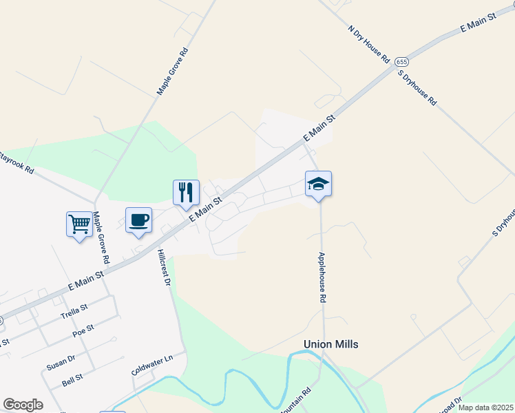 map of restaurants, bars, coffee shops, grocery stores, and more near Hartzler Drive in Belleville