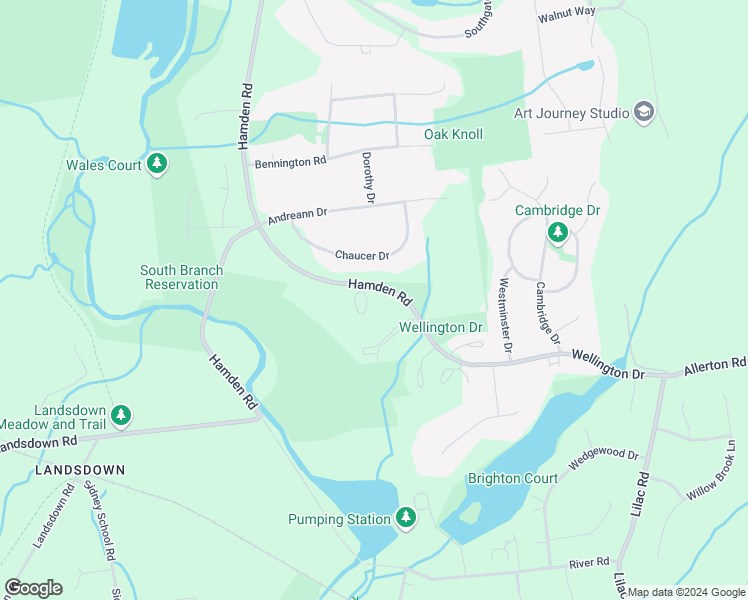 map of restaurants, bars, coffee shops, grocery stores, and more near 5 Highland Circle in Hunterdon County