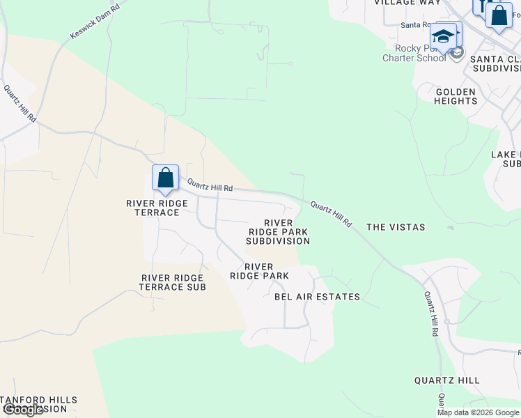 map of restaurants, bars, coffee shops, grocery stores, and more near 3366 Old Lantern Drive in Redding