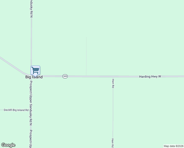 map of restaurants, bars, coffee shops, grocery stores, and more near 2890 Harding Highway West in Marion