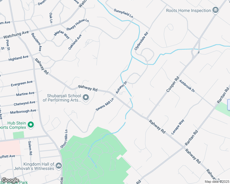 map of restaurants, bars, coffee shops, grocery stores, and more near 1 Fox Court in Scotch Plains