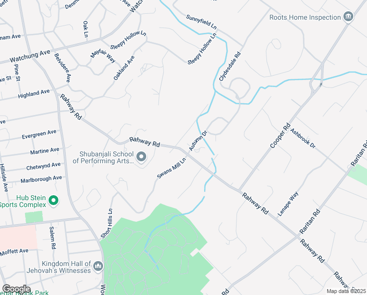 map of restaurants, bars, coffee shops, grocery stores, and more near 1 Fox Court in Scotch Plains