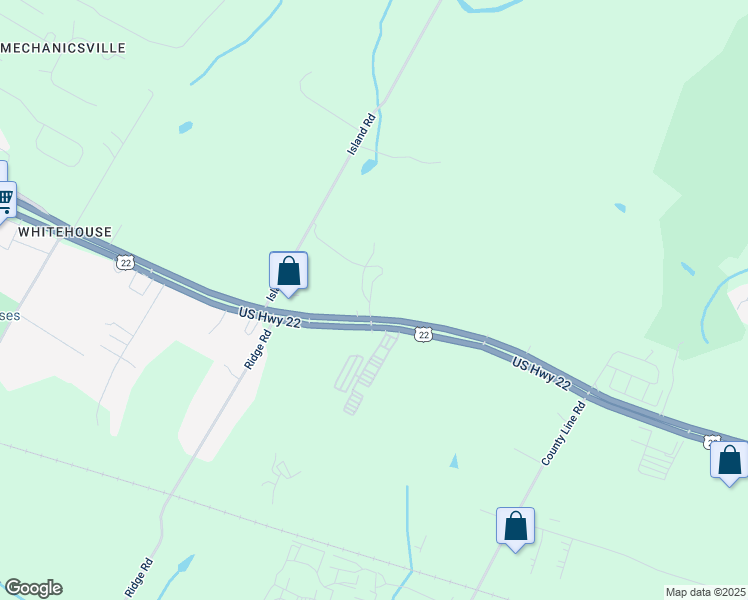 map of restaurants, bars, coffee shops, grocery stores, and more near 3544 U.S. 22 in Somerville