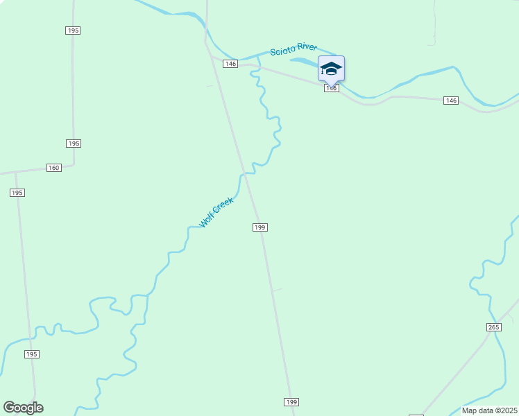 map of restaurants, bars, coffee shops, grocery stores, and more near 14166 Township Road 199 in Kenton