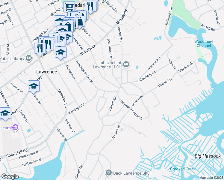 map of restaurants, bars, coffee shops, grocery stores, and more near 87 Sealy Drive in Lawrence